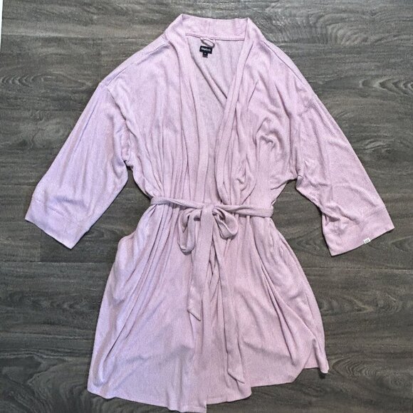 Gapbody Other - GAP GapBody XL Long Sleeve Ribbed Belted Robe Pink G1126XRDMA Loungewear